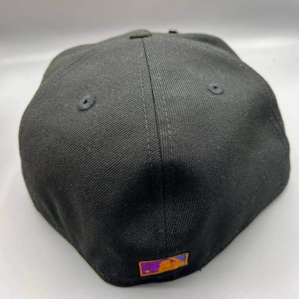 Los Angeles LA‎ Dodgers Hat Men 7 5/8 Frozen Orange 59Fifty New Era Fitted Cap - Picture 7 of 8